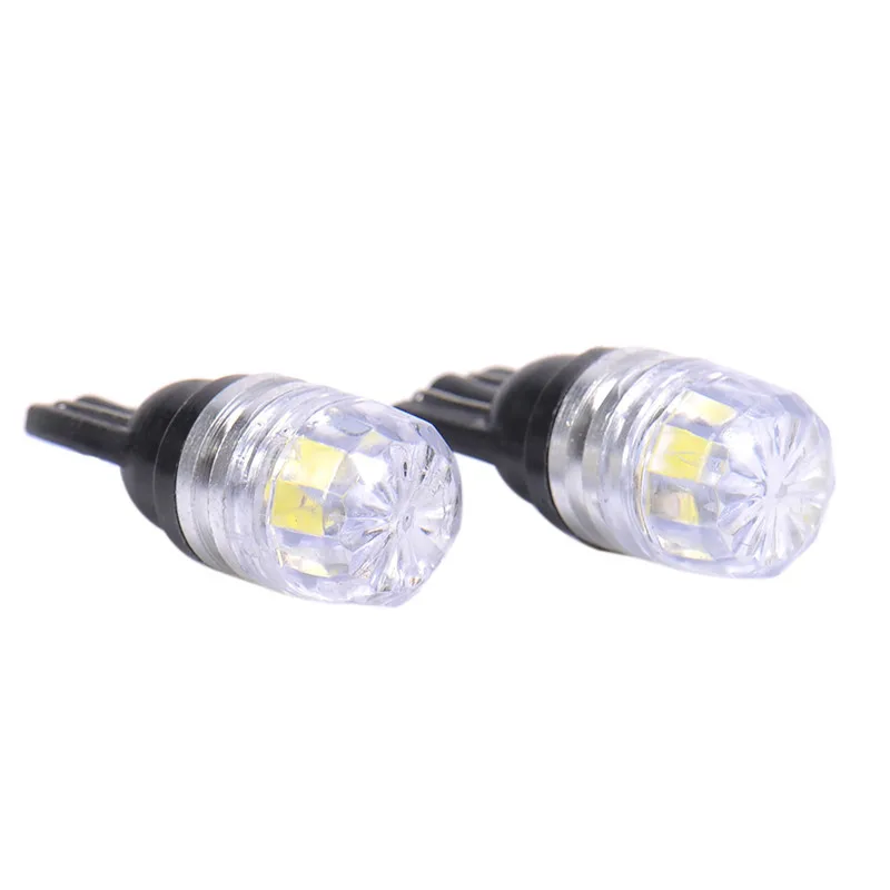 10 шт./лот Автомобильные светодиодные лампы T10 W5W 194 LED 1SMD широкие алмазный свет без