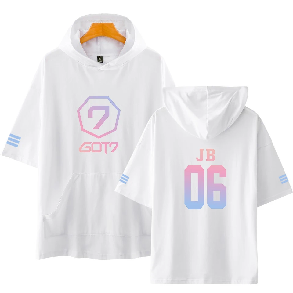 Frdun Tommy GOT7 JB 06 толстовки футболка BER крутая рубашка Kpop лето/осень в стиле «хип-хоп» в студенческом стиле Одежда Плюс Размеры XXS-4XL