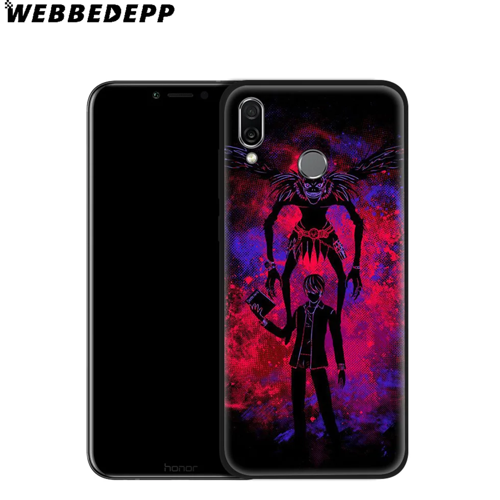 WEBBEDEPP Anime Death Note Soft Case for Huawei Mate Honor 20 6A 7A 7C 7X 8 9 9X 10 View Lite Pro 30 |