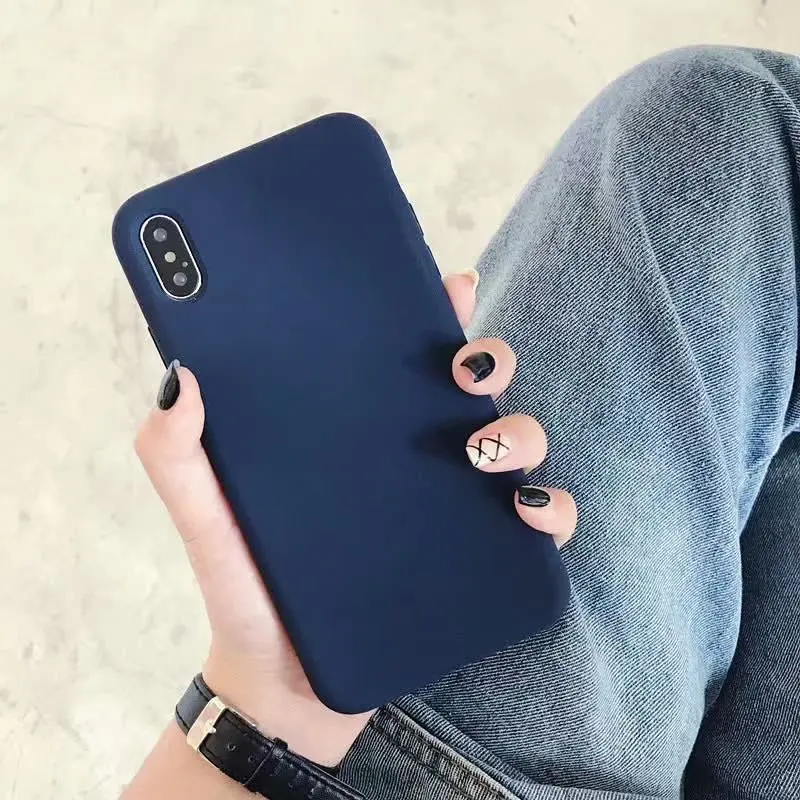 deepblue Высококачественный жидкий силиконовый чехол для телефона для iPhone 11 Pro Max X XS XR 7 8 Plus 6 6S Plus шелковистый мягкий сенсорный противоударный чехол - Цвет: deepblue