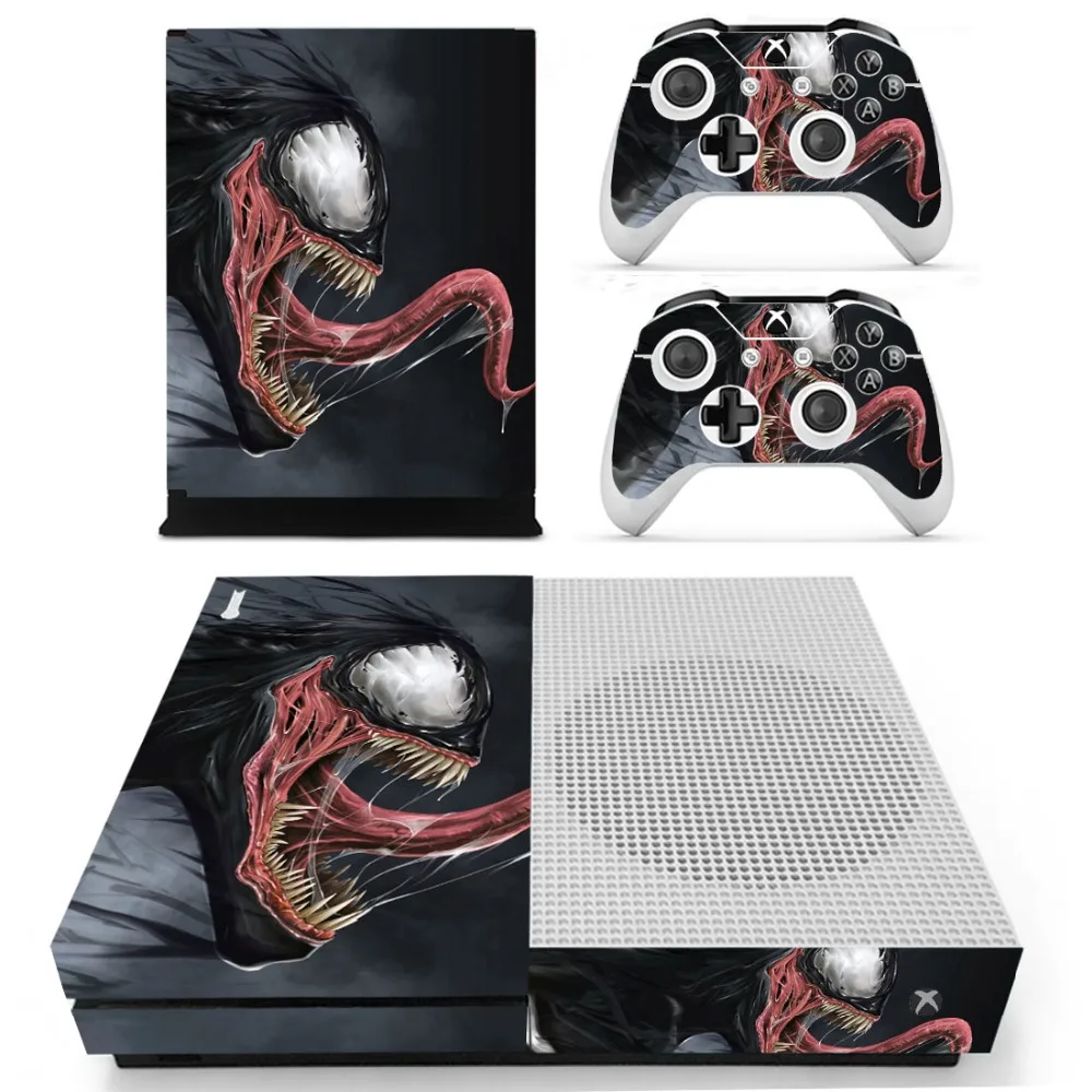Мстители, Человек-паук, яд, наклейка на кожу, наклейка для Xbox One S консоли и контроллеров для Xbox One, тонкая кожа, наклейка s, винил