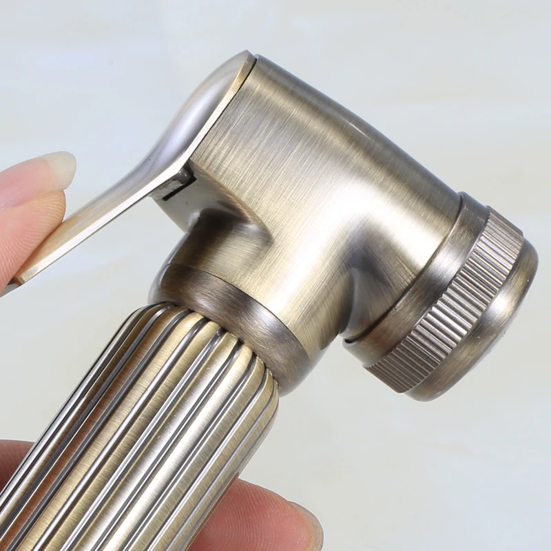 

Toilet Bidet Sprayer Shattaf Antique Bronze Hand Held Toilet Jet Cleaner High Pressure Douche Kit Shower Bathroom Faucet AP2131