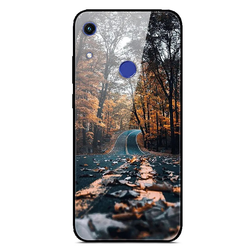 Чехол для huawei Honor 10 Lite с милым узором, стеклянный чехол на заднюю панель, Жесткий Чехол для huawei Honor 10 Lite, бампер для телефона, корпус, Funda, светильник