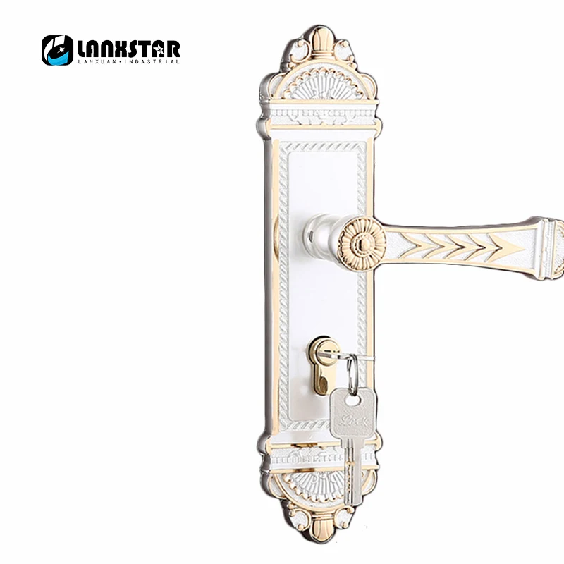 

Direct Manufacturers Ivory White Color Zinc Alloy Handle Lock High-grade Wood Door Boutique Indoor Consultation Door-locks