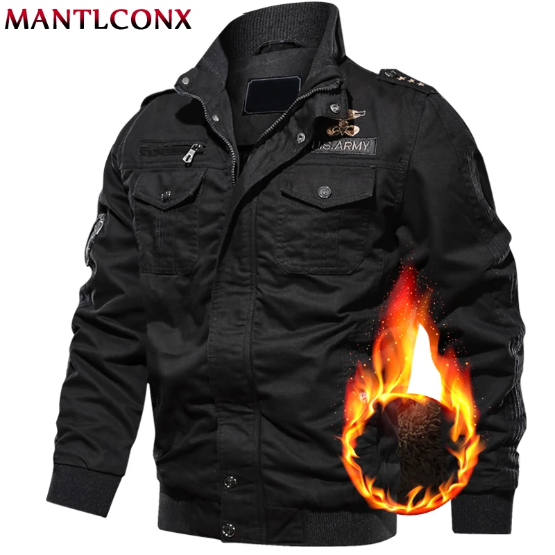 Мужская теплая куртка MANTLCONX армейская карго 6XL|Мужские куртки| |