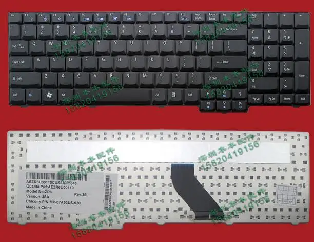 Клавиатура для Acer Aspire 9300 9400 9410 9420 9510 Extensa 5235 5635 5735 7220 7620