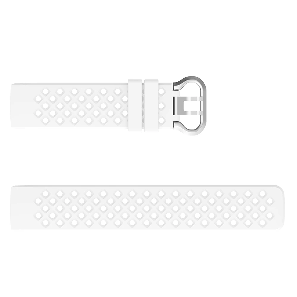 Модные спортивные дышащие силиконовый ремешок для Fitbit Charge 3 Смарт-часы спортивные часы ремешок большой трубы