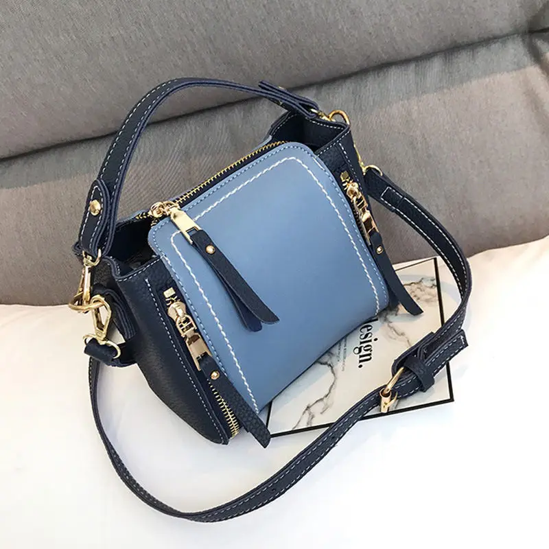 Blue Бренд RanHuang, женские модные сумки, мини сумки, женские Сумки из искусственной кожи, сумки-мессенджеры, роскошные сумки на плечо, женские сумки A1223 - Цвет: Blue