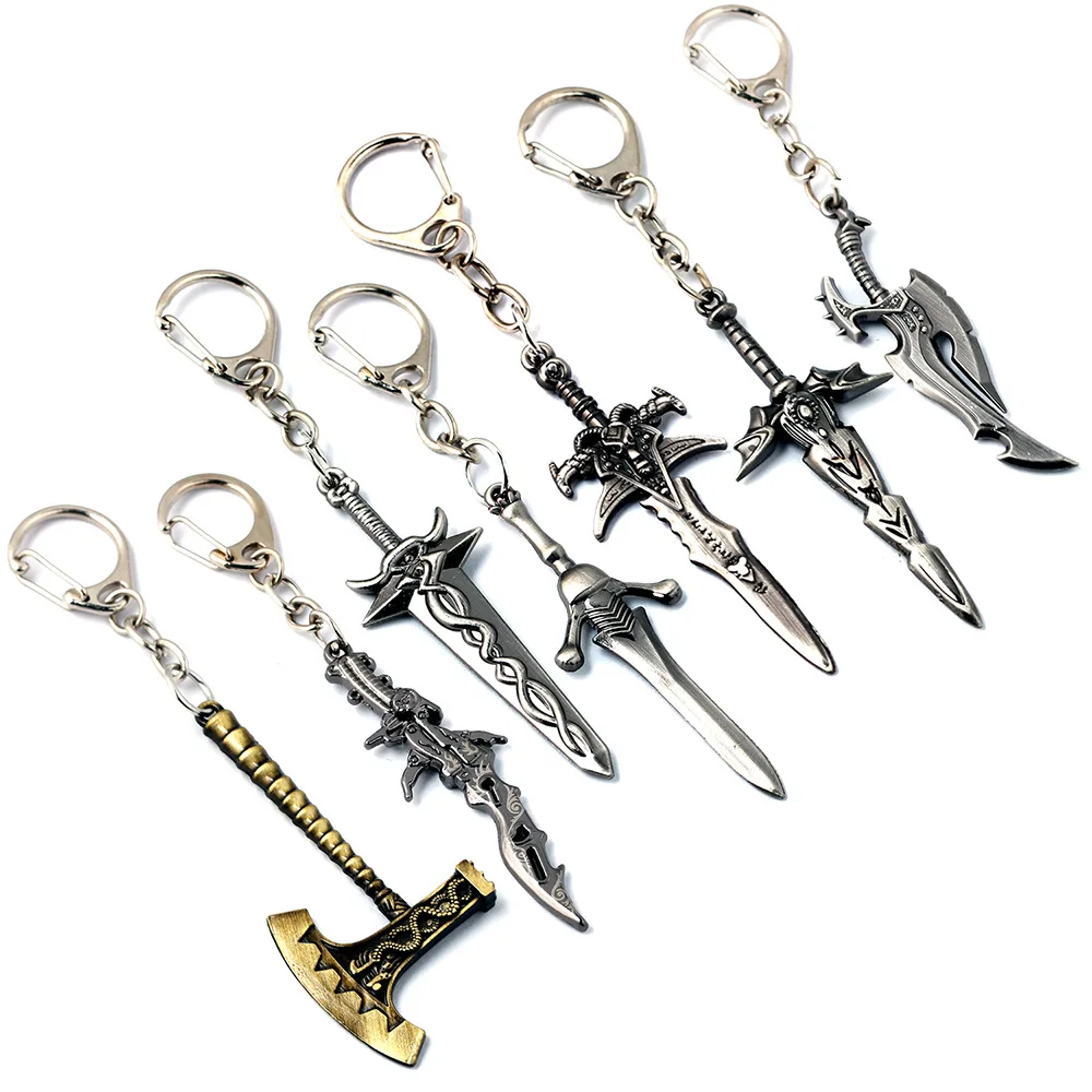 Лидер продаж брелок для ключей из игры FPS WOW 6 см модель оружия World of Warcraft лучший