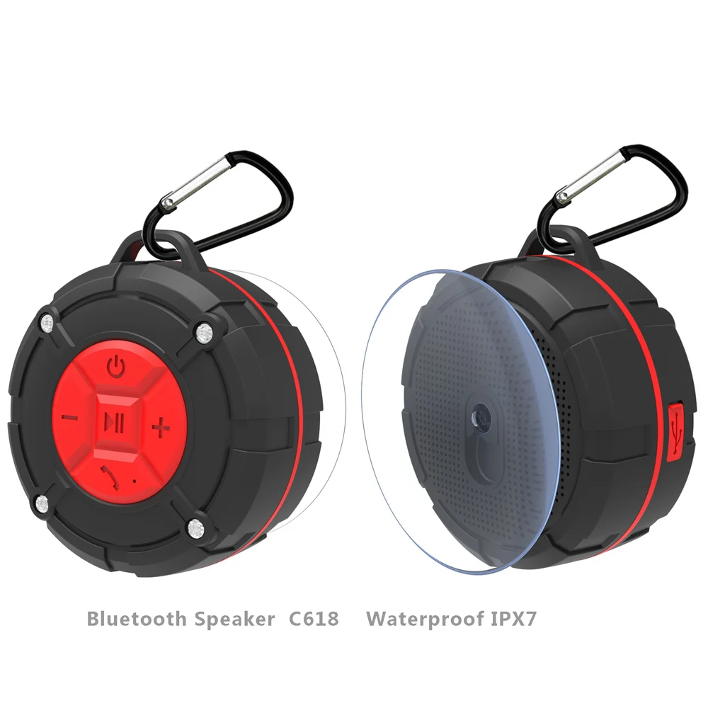 TOPROAD водонепроницаемый открытый Bluetooth динамик IPX7 портативный беспроводной стерео громкий динамик Душ велосипедный динамик s с присоской