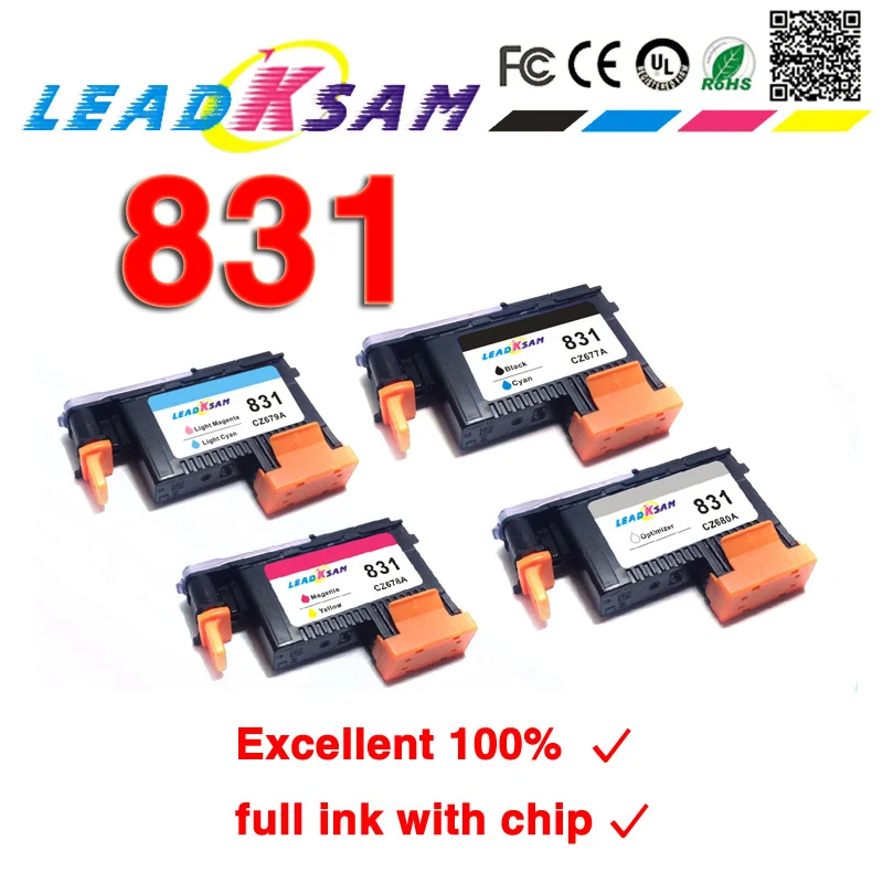 Leadksam для hp 831 печатающая головка замены латекс 310 330 360 CZ677A CZ678A CZ679A CZ680A | Компьютеры