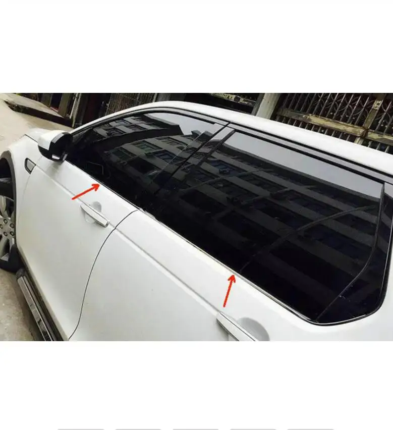 4 pcs trims Нержавеющая сталь наружная крышка подоконника отделка автомобильные аксессуары для Land Rover Дискавери Спорт автостайлинг - Название цвета: 4 pcs trims