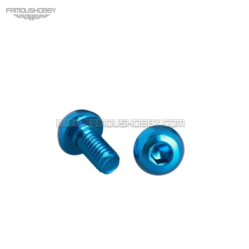 Famoushobby Бесплатная доставка Новинка M3X10mm 7075 кнопки из алюминиевого сплава