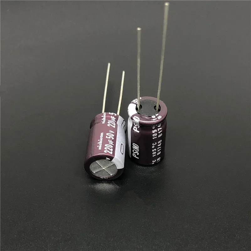 5 шт/50 шт 220мкФ 50В NICHICON PS серия 10х16мм низкое сопротивление 50V220uF алюминиевый