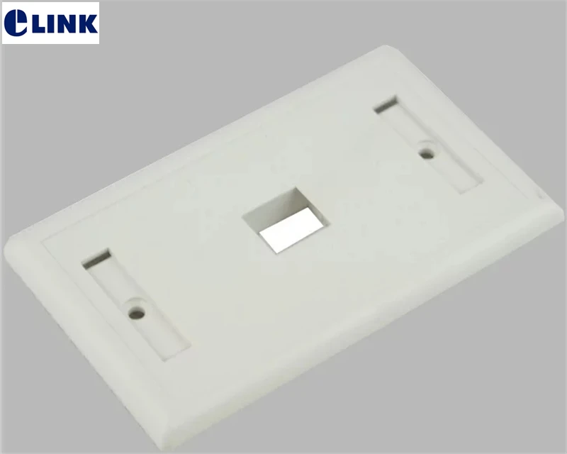 30 pcs face plate 120 type single/dual port ABS white color American panel factory ELINK front good quality wholesales | Мобильные