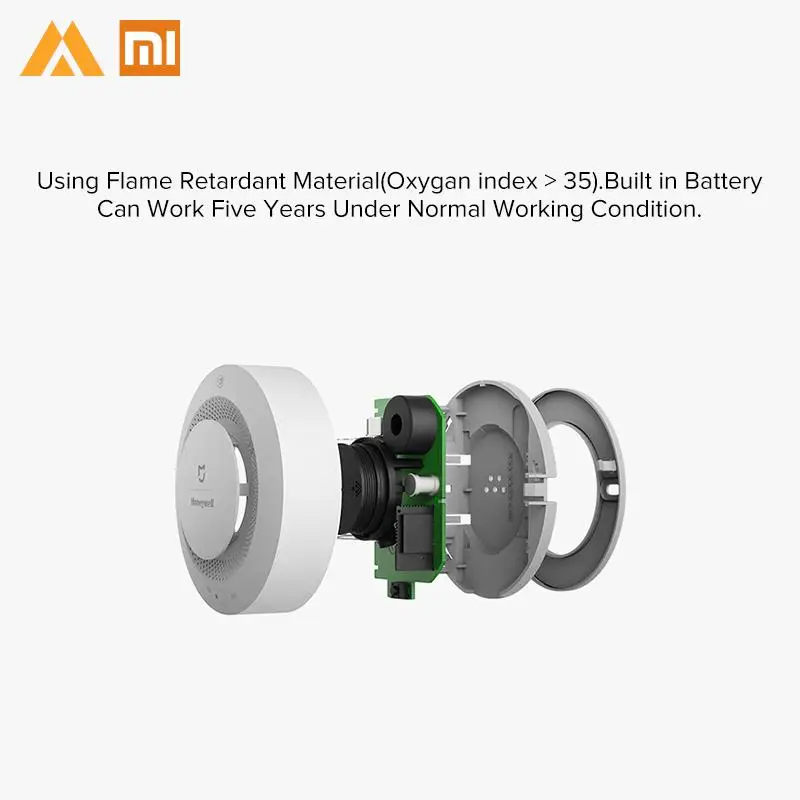 Xiaomi Mijia детектор пожарной сигнализации Приложение датчик дистанционного управления Xiomi монитор