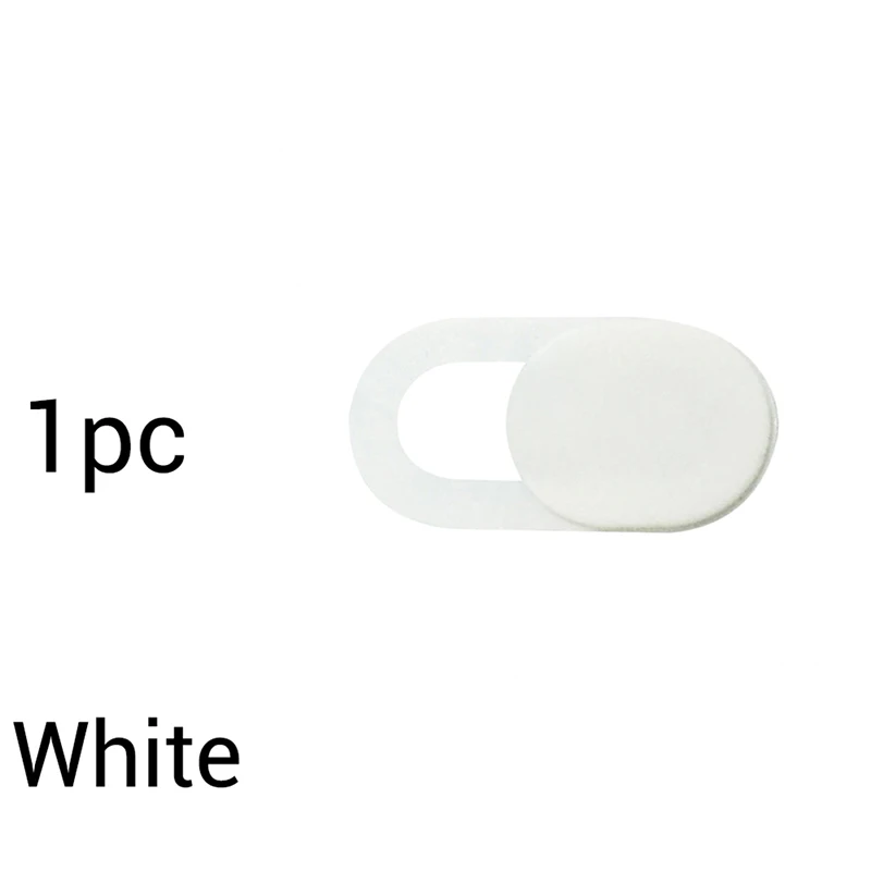 white 1pc 1 шт веб-камера крышка пластиковая универсальная камера Крышка для веб-ноутбука Для iPhone ПК Ноутбуки наклейка - Цвет: white 1pc