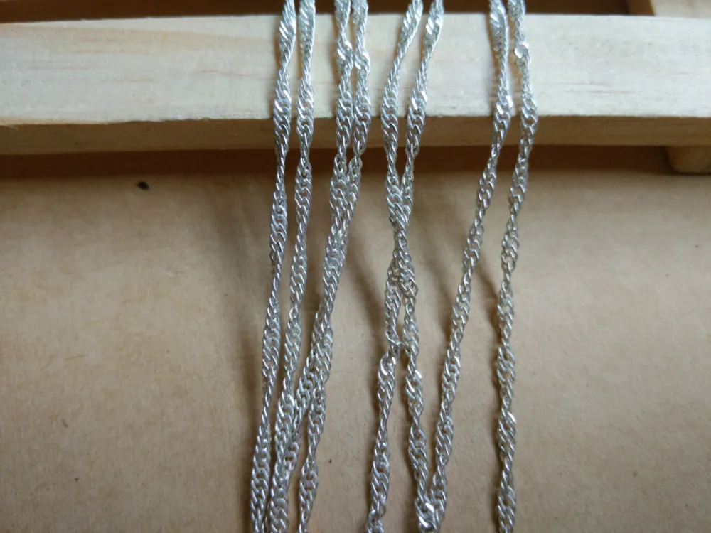 Металлическая цепочка браслет ожерелье материал сделай сам Стерлинговое