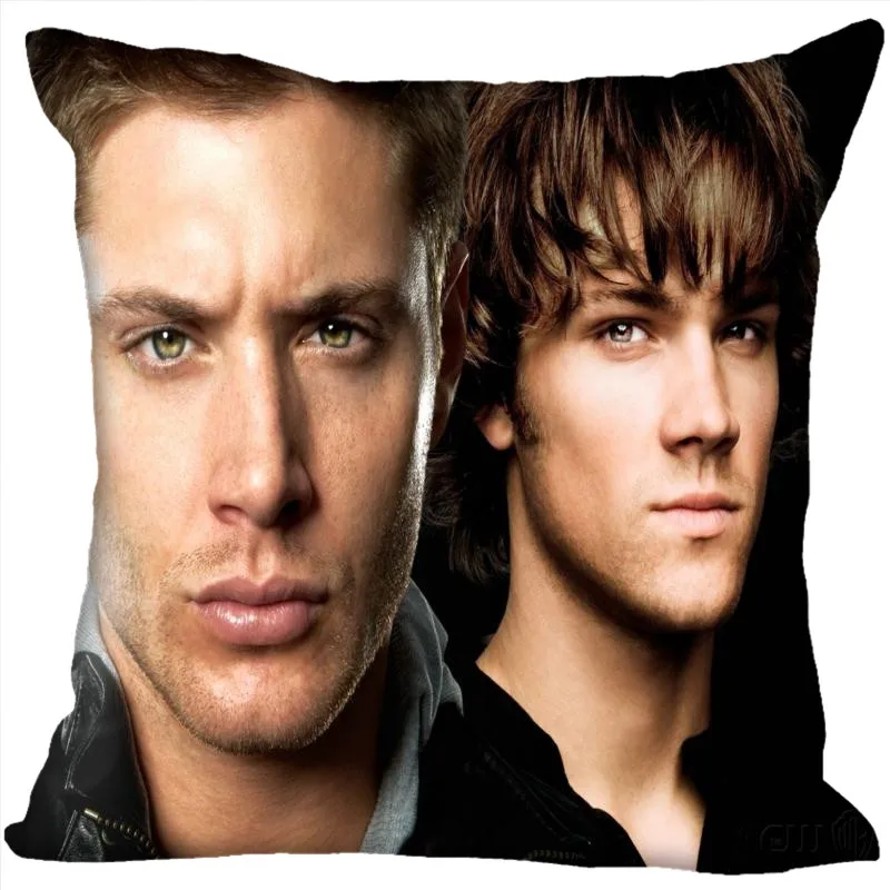 Pillowcase 19 Наволочки на заказ для ТВ-шоу, сверхъестественная квадратная наволочка, Рождественская Наволочка на молнии, 40*40 см, 45*45 см(одна сторона - Цвет: Pillowcase 19