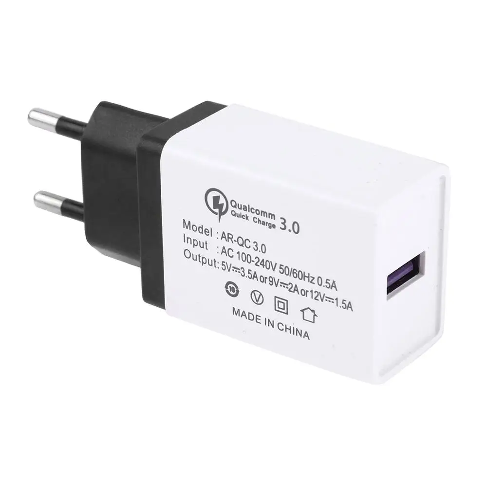 HAWEEL быстрое зарядное устройство с одним входом QC3.0 и USB-портами выходное 3 0 а
