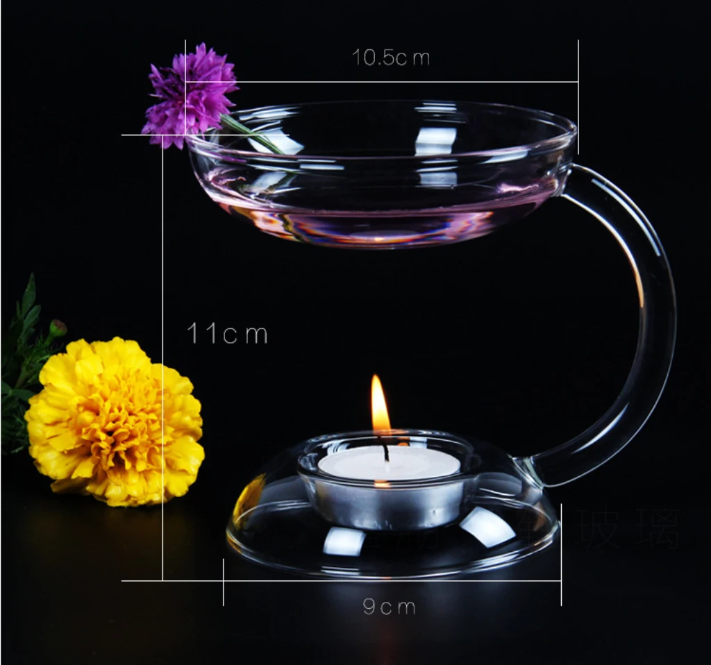 Высококачественный стеклянный подсвечник ручной работы горелка с ароматическим