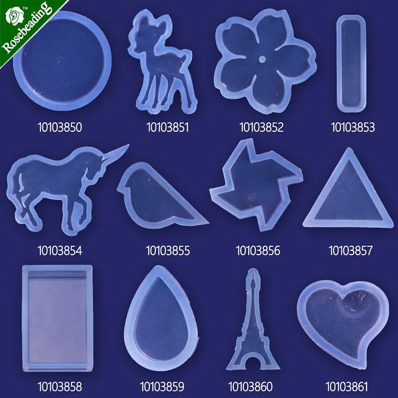 

1PC Animals Tower Silicone Mould DIY Resin Necklace Craft Jewellery Making Mold