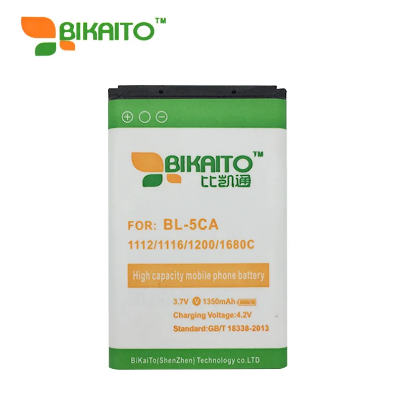 Bikaito 1 шт. 1350 мА/ч BL 5CA Батарея телефон литий ионная полимерная батарея