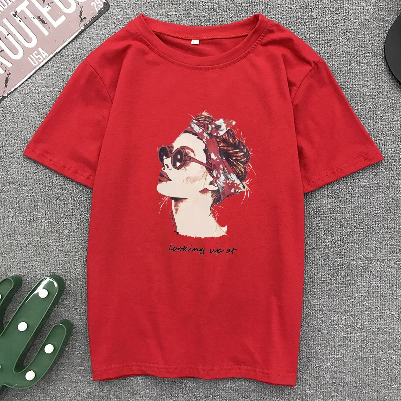 Повседневная хлопковая Футболка Susi & Rita женские летние смешные футболки с