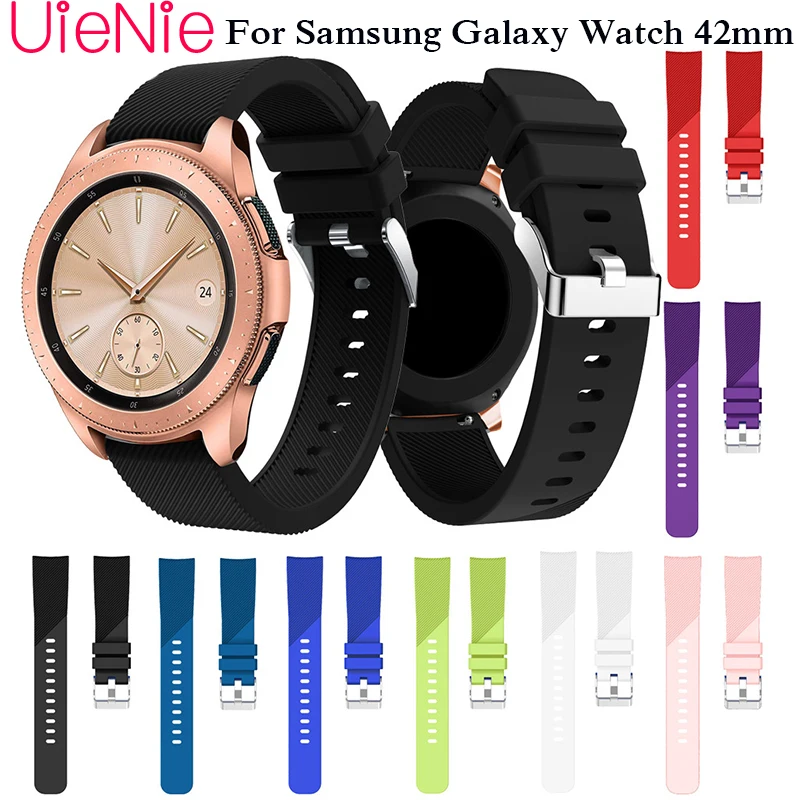 20 мм ремешок для samsung Galaxy watch 42 полосатый сменный Браслет gear S2 Браслеты