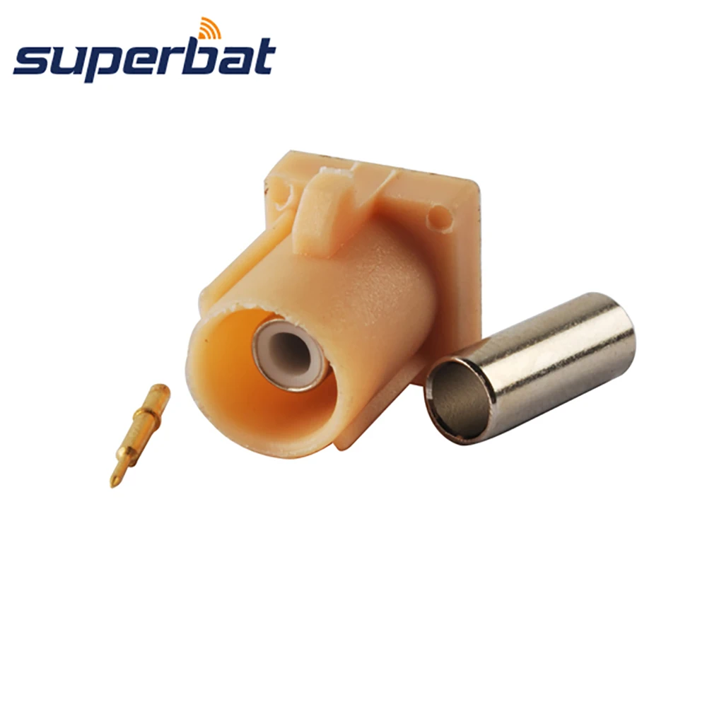 Superbat Fakra код я бежевый/1001 для Bluetooth обжимной Bluetooh бежевый Fafra разъем коаксиального