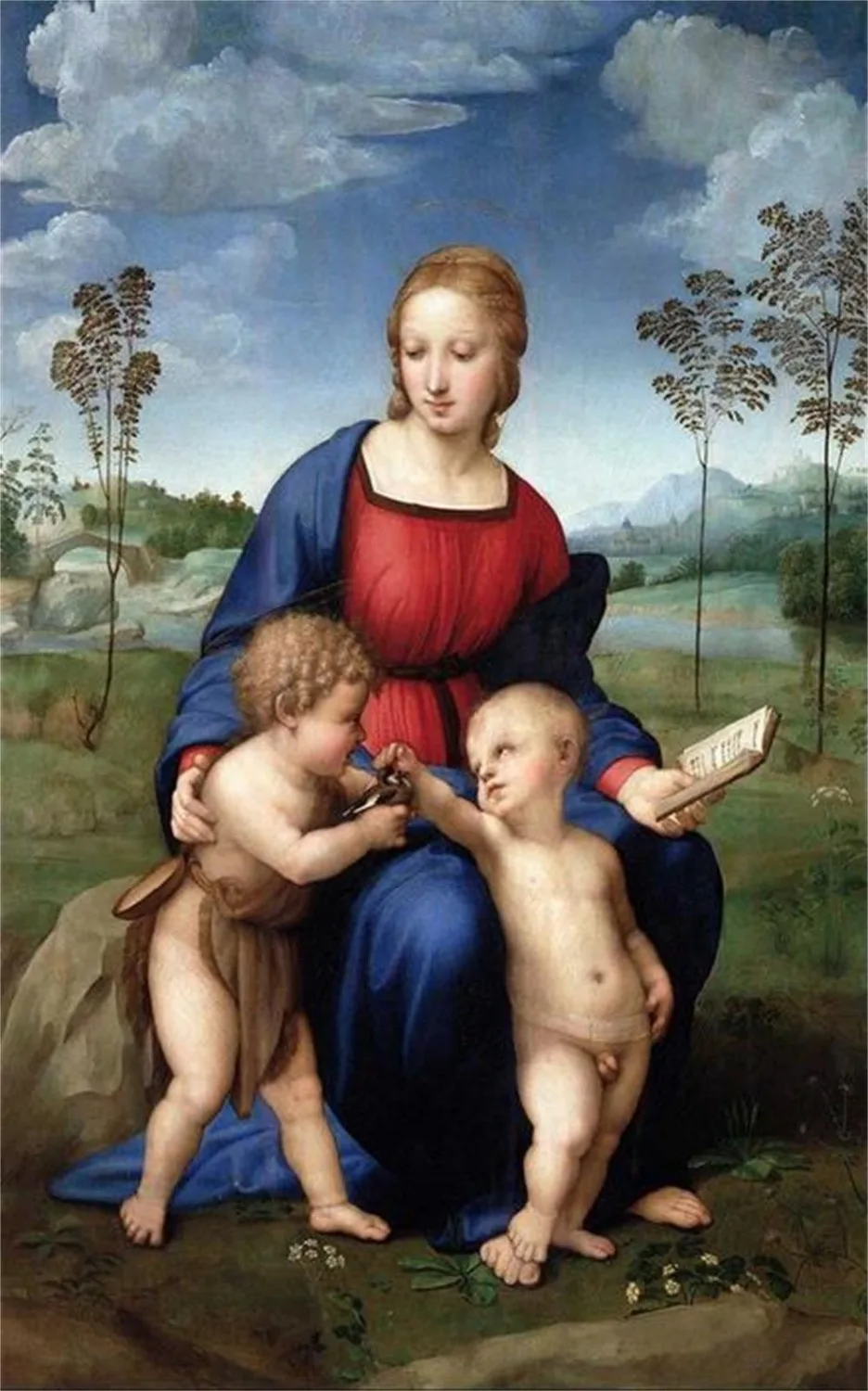 3d обои на заказ для гостиной настенные нетканые Дева и ребенок Золотая тонкая