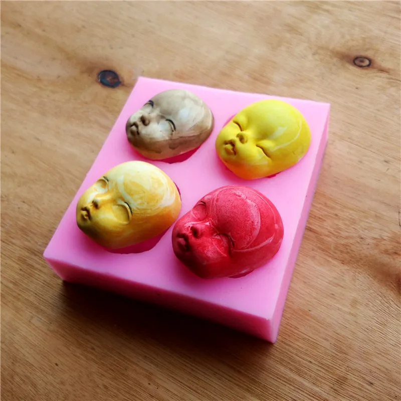 4 лица 3D Силиконовая форма кухонная посуда обеденный бар силиконовая для торта