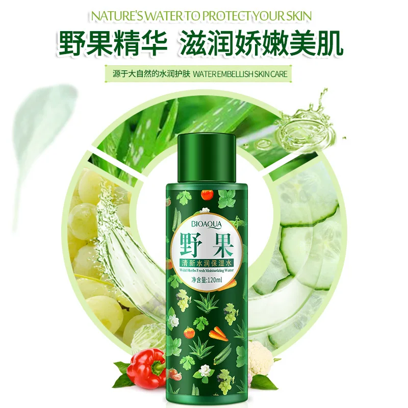 Свежая вода Bioaqua wild fruit увлажняющий тоник питательный нежный уход за кожей лица| |