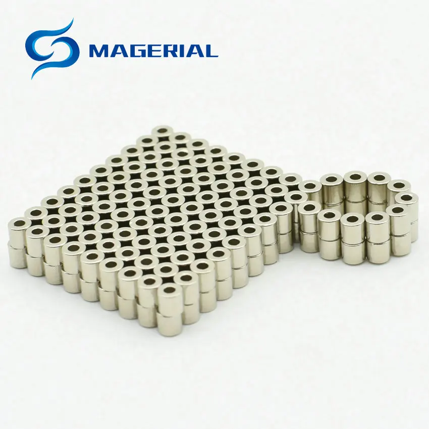 

NdFeB Magnet Ring OD 2.6x1.1x2.5 mm Diameter 0.1'' Round Strong Magnets Diametrically Magnetized Rare Earth Magnets