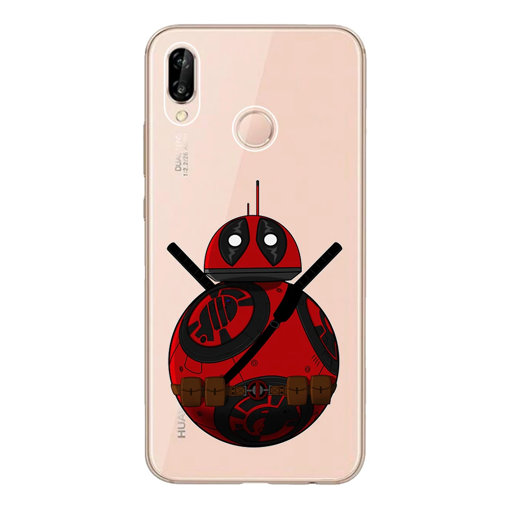 Для Huawei P20 Lite чехол 5 84 &quotМягкий ТПУ силиконовый Nova 3e Coque Star Wars BB8 Fundas защитный для