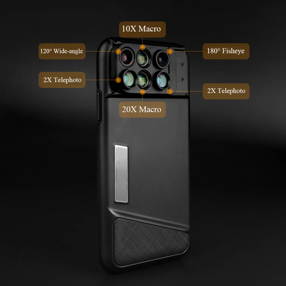 Для iPhone 11 Pro Max объектив камеры комплект рыбий глаз широкоугольный Макро телескоп CPL чехол для объектива для iPhone X XR XS Max 7 8 Plus