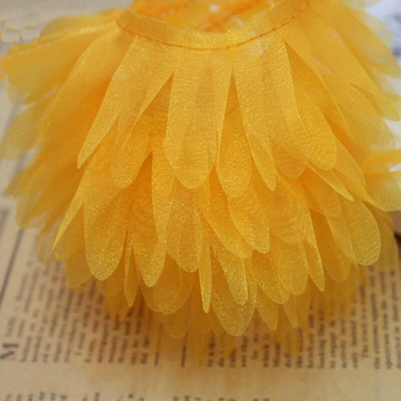 

40 Meters 3.5cm Fantasy Three Yarn Embossed Fold Lace DIY Confused Doll Headwear Apparel Decoration Toy Lace