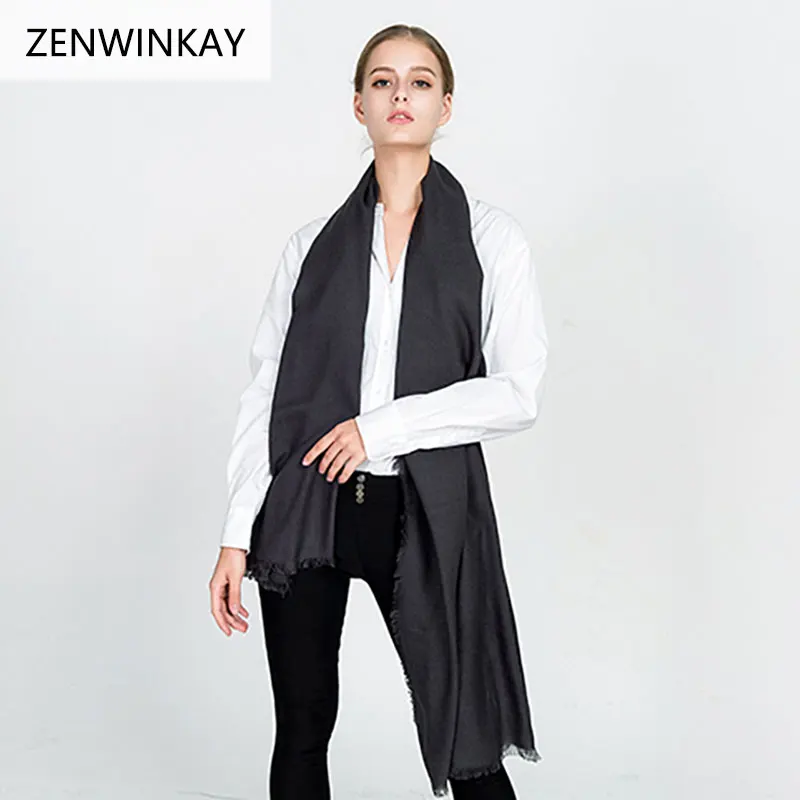 

Solid Scarf Women Bufandas Mujer Fashion Warm Women Scarves Winter Wool Scarf Wrap Shawl Pashmina Scarf Luxury Brand 200*65cm