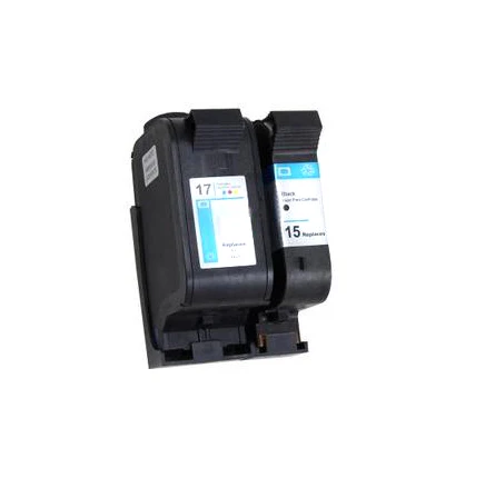 2x совместимый с чернильным картриджем hp15 17 hp17 для 15 DeskJet 840 842 843 845c 840c 2110 7550 3325 5550|ink