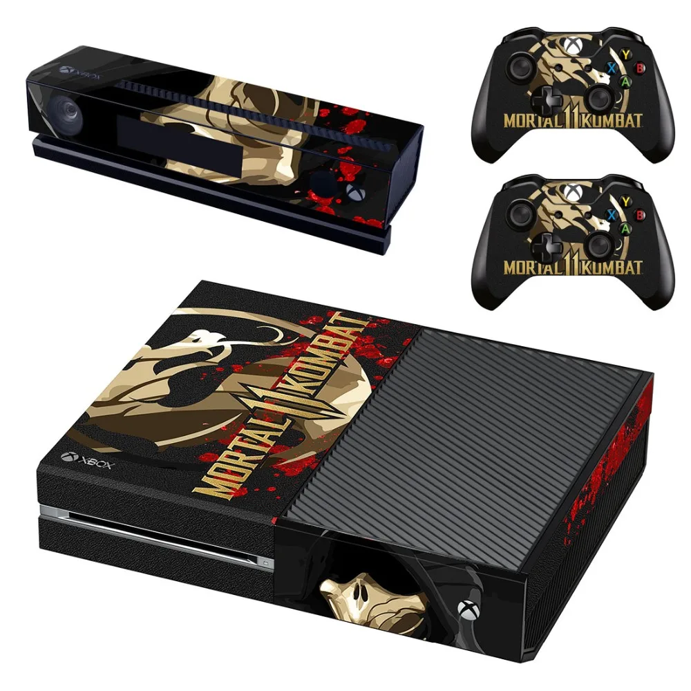 Игры Mortal Kombat 11 кожи Стикеры наклейка для Microsoft Xbox One консоли и 2 контроллеры шкуры s