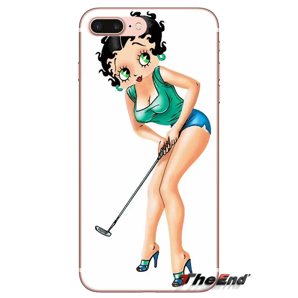 Sexy Cartoon Girl Betty Boop For Huawei G7 G8 P7 P8 P9 P10 P20 P30 Lite Mini Pro P Smart Plus 2017 2018 2019 Soft TPU Phone Case |