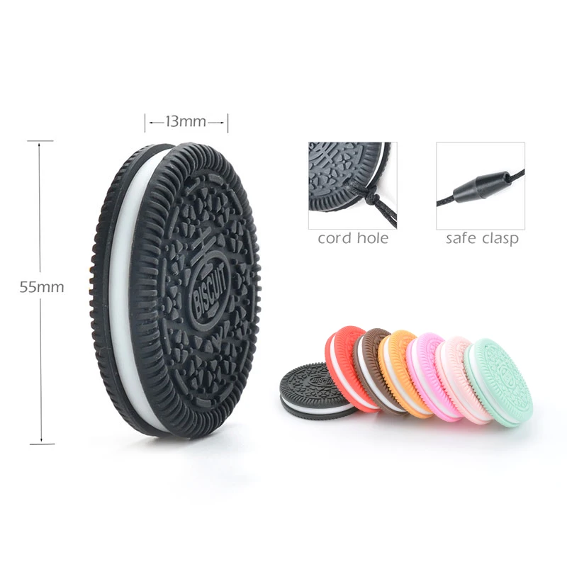 Силиконовый Прорезыватель для зубов подвеска без БФА печенья игрушка