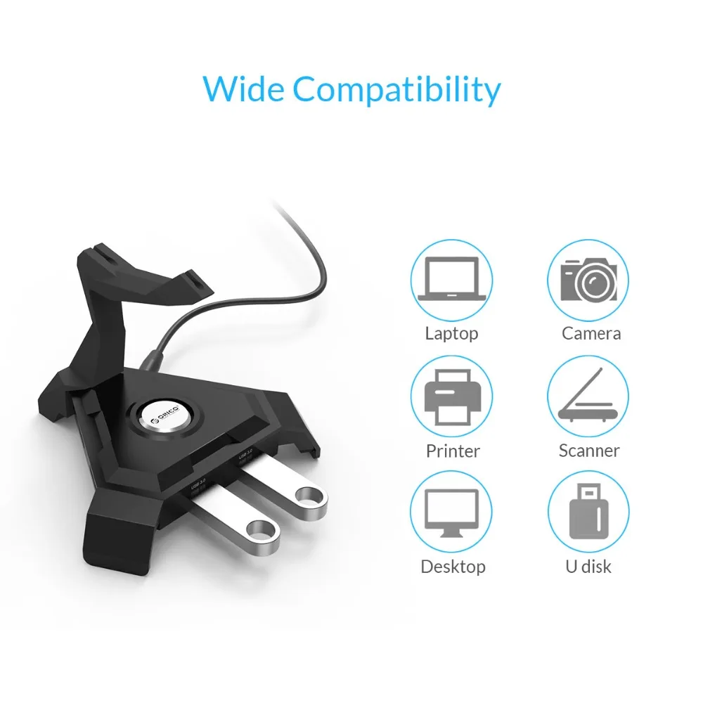 ORICO 4 порта USB 2 0 концентратор 3 с проводом 1 м кабель для передачи данных игровой