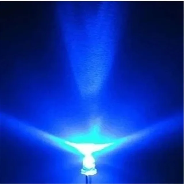 Бесплатная доставка 500 шт. синий светодиод 3 мм светоизлучающий диод поворотный |