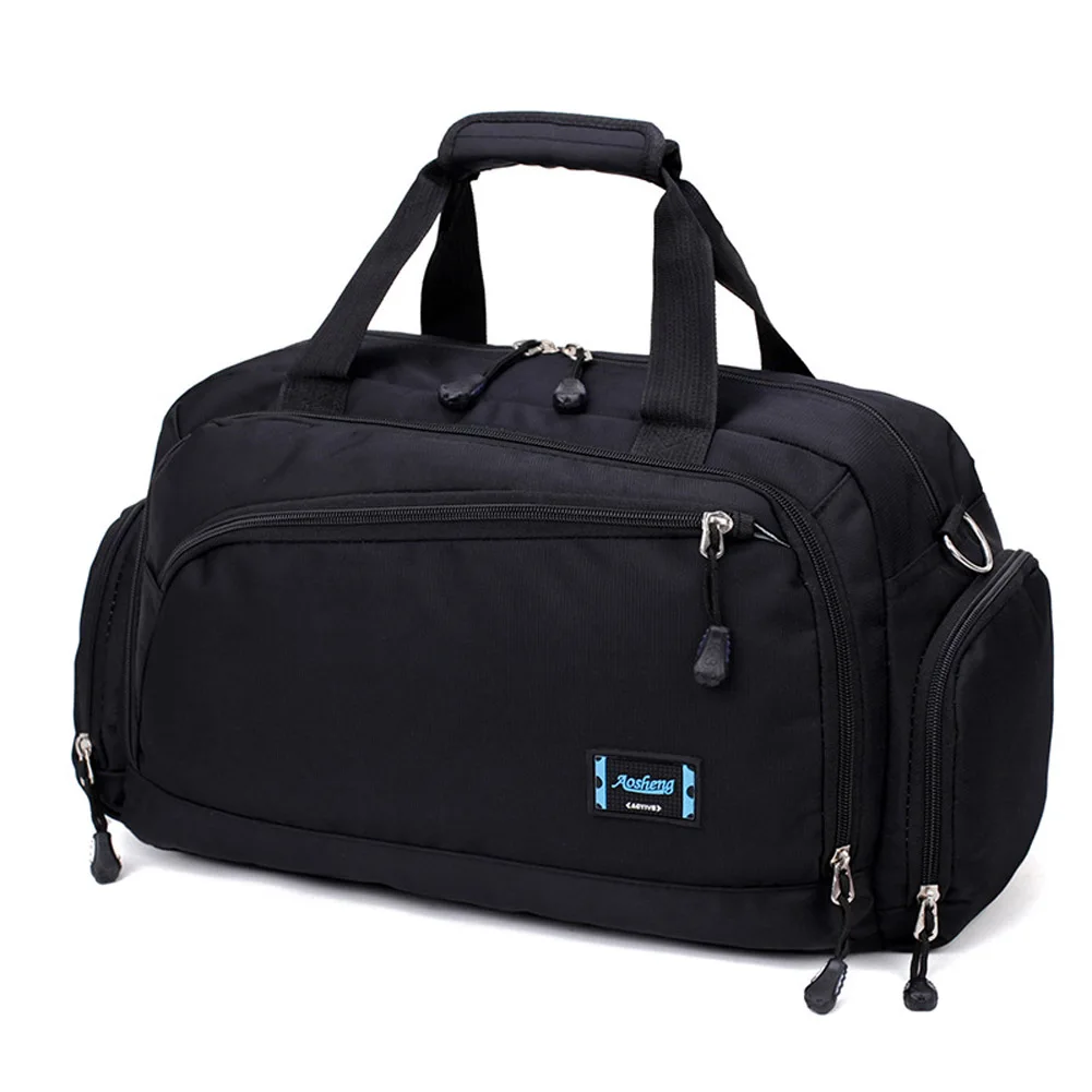 Мужская Дорожная сумка из нейлона на молнии Большая вместительная модная для