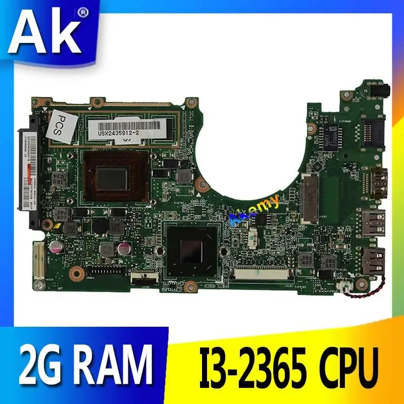 AK X202E материнская плата для ноутбука For Asus X201E S200E X201EP тест оригинальная 2G RAM I3-2365 CPU |