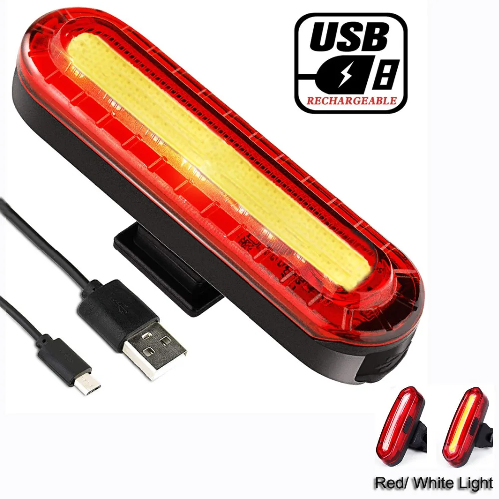 Велосипедный задний фонарь фара USB перезаряжаемая велосипедный мигающий