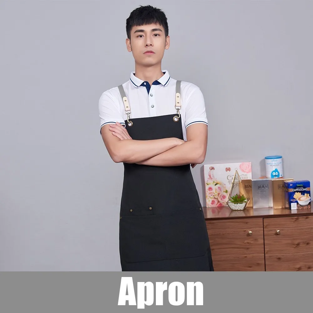 Apron 3 Тканевый Карманный подвесной фартук унисекс для кухни, приготовления пищи, барбекю, кафе, выпечки, фартук, косметолога, парикмахерских, салонный Рабочий Фартук - Цвет: Apron 3
