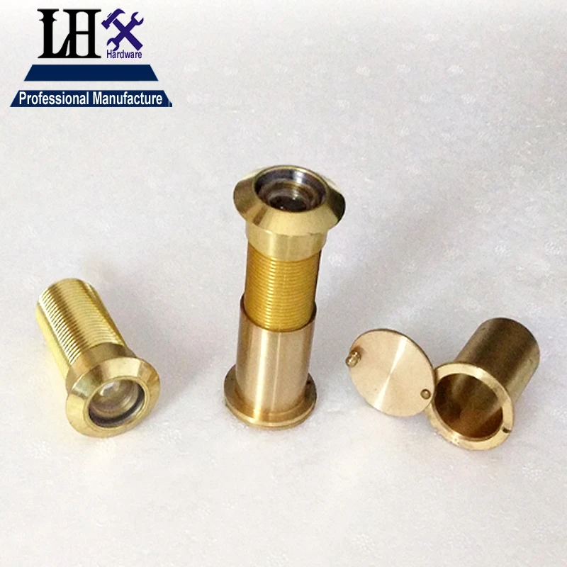 LHX YP294 латунный дверной глазок зрители для домашней безопасности 14-24 мм диаметр 35-110 мм толщина ворота фурнитура DIY i