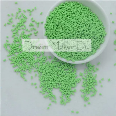 Green short 100 г/лот полимерная Горячая глина Fimo разбрызгивает прекрасные конфетти для рукоделия, своими руками конфетти - Цвет: Green short